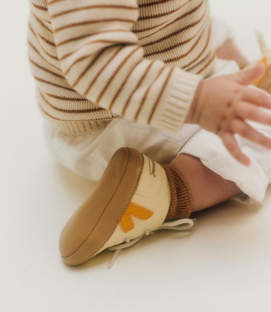 Veja Baby Canvas Bonpoint Butter Kids Vegan Beige | BEJVR35174