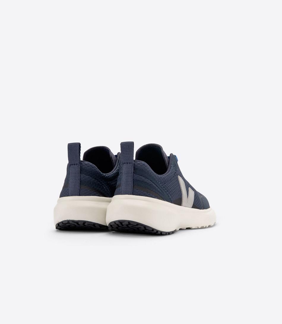 Veja Canary Elastic Laces Alveomesh Nautico Oxford Kids Vegan Grijs | BEQCS88243