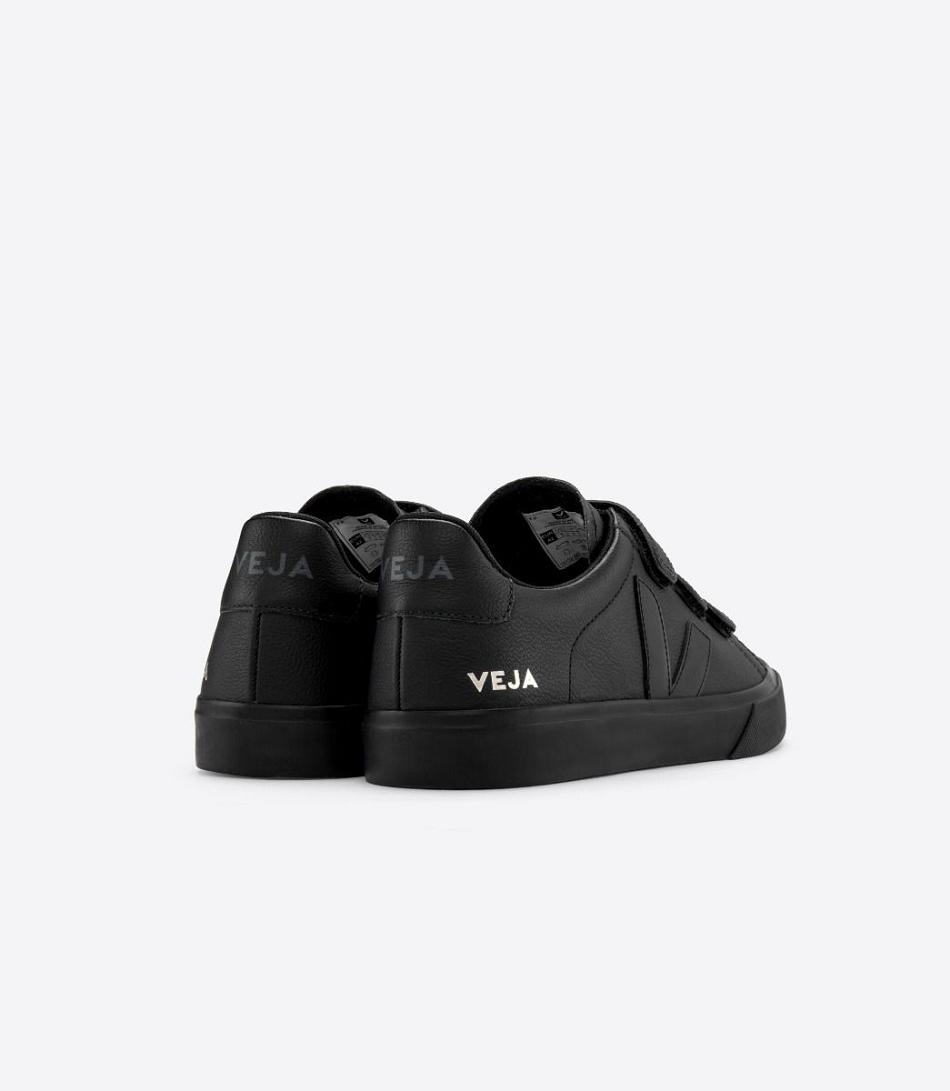 Veja Chromefree Leren Full Recife Dames Zwart | BEJKU59306