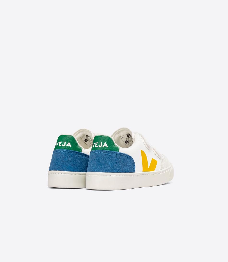 Veja Chromefree Leren Multico V-12 Kinderen Indigo | BEZDE16768