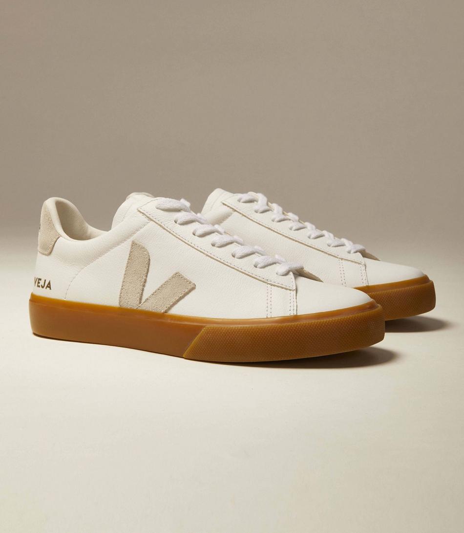 Veja Chromefree Leren Natural Natural Campo Dames Beige | BEIIZ37444