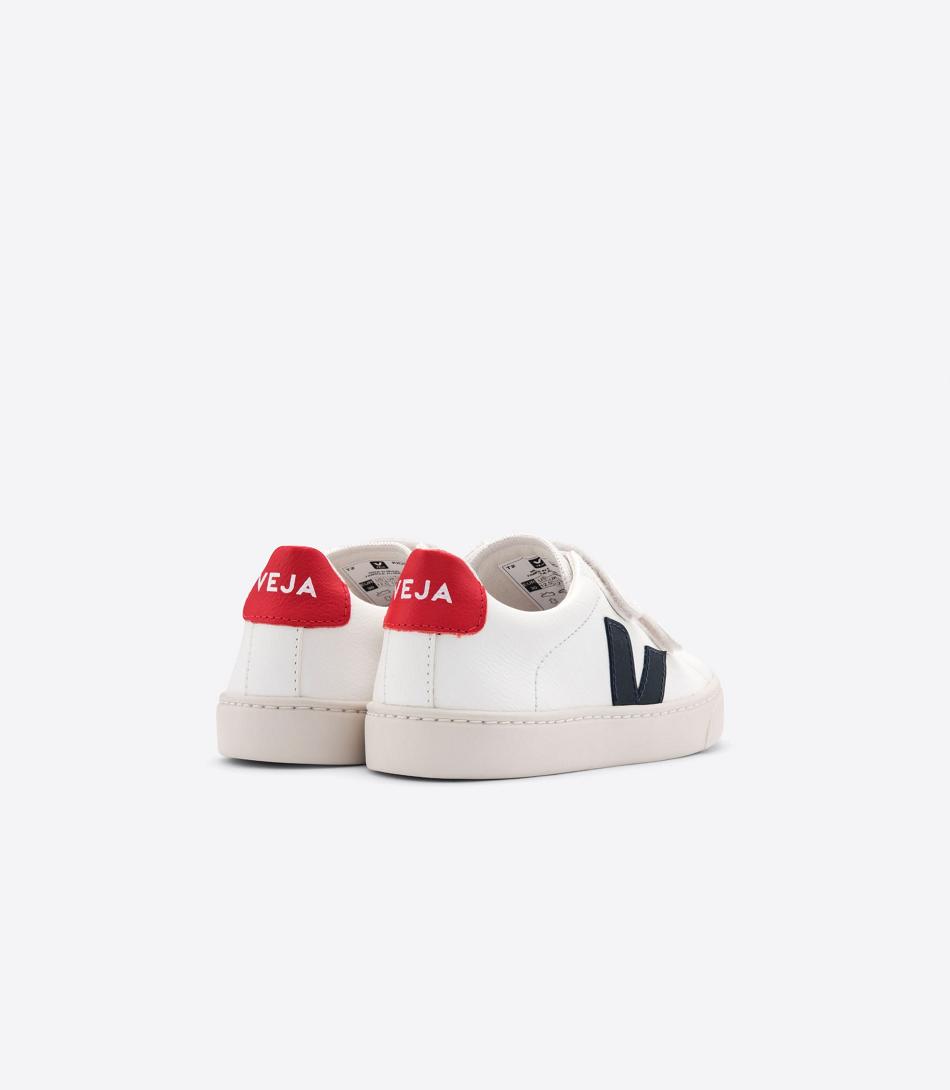 Veja Chromefree Leren Nautico Pekin Esplar Kinderen Wit | BEZDE65901