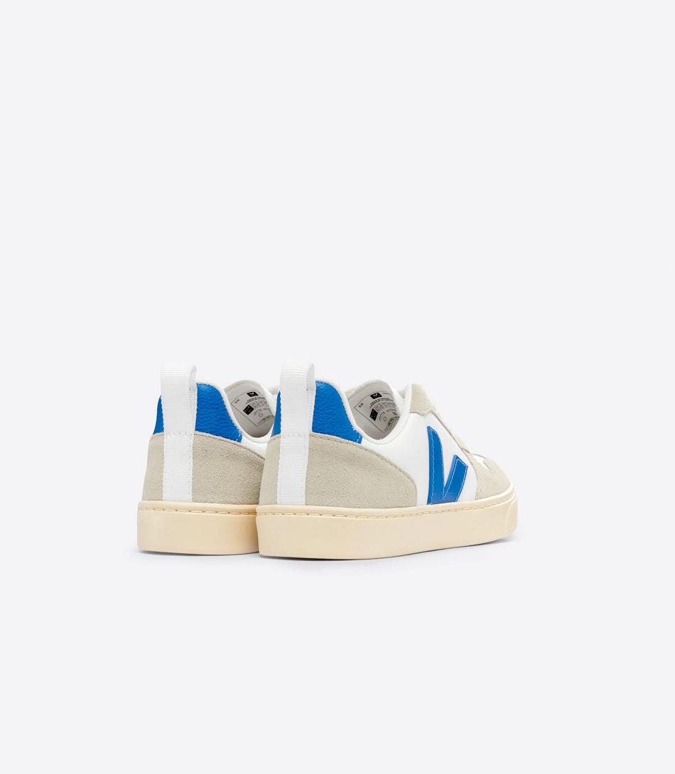 Veja Chromefree Leren Paros Almond V-10 Kinderen Wit | YBEVQ11688