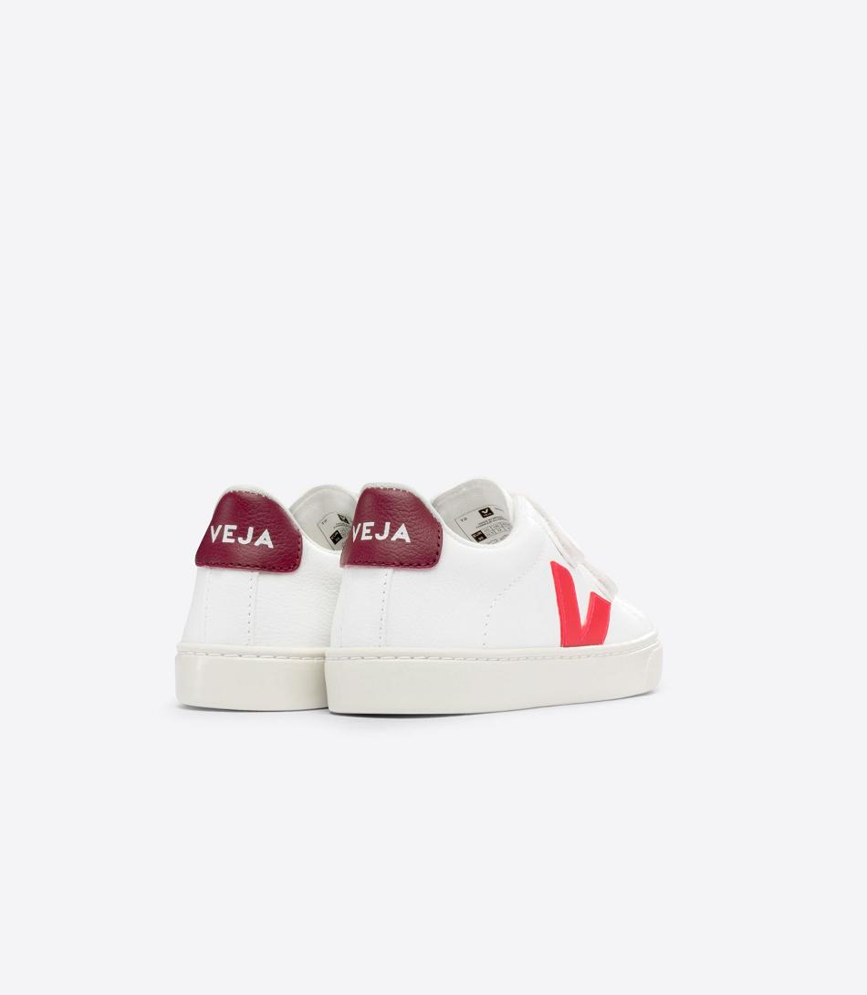 Veja Chromefree Leren Rose Fluo Marsala Esplar Kinderen Wit Roze | BECIF54316