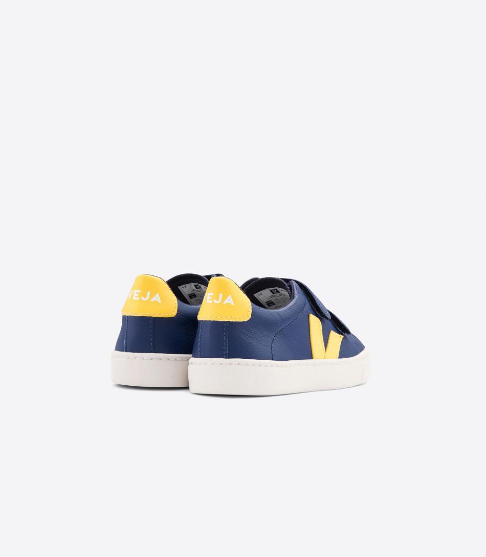 Veja Esplar Chromefree Leren Cobalt Tonic Kids Outlet Diepblauw | BEDFL58434