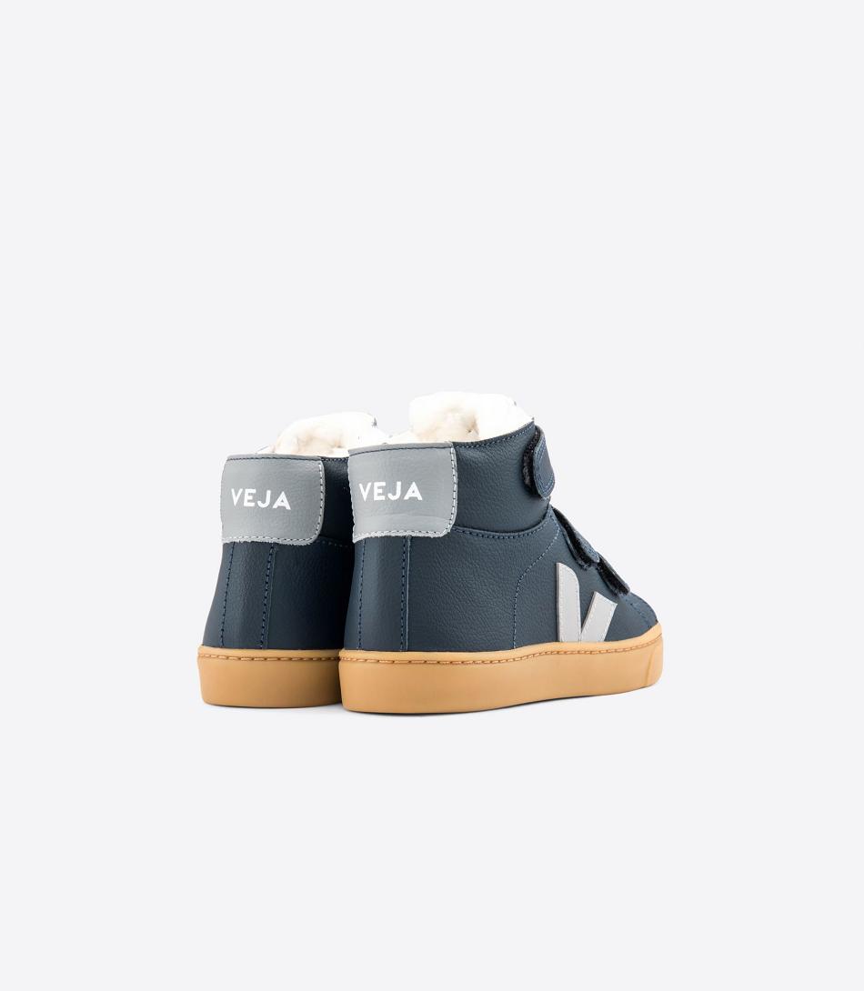 Veja Esplar Mid Fured Leren Nautico Oxford Kids Outlet Grijs | BBESD49676