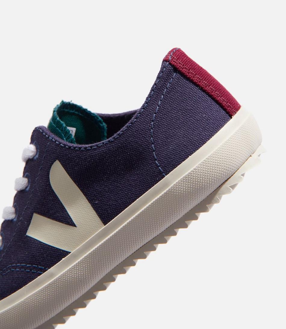 Veja Flip Laces Canvas Multico Marine Kids Vegan Blauw | XBEBH92549