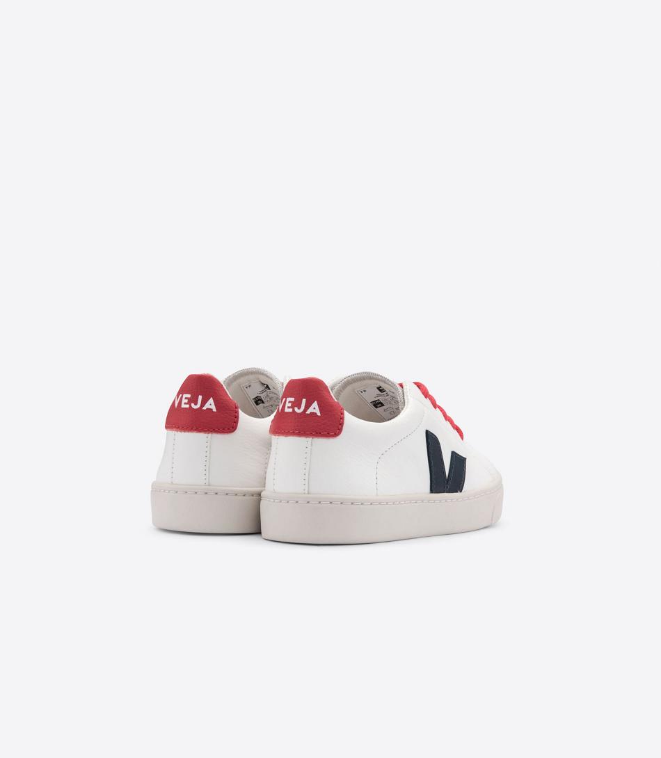 Veja Laces Chromefree Leren Nautico Pekin Esplar Kinderen Wit | QBEWA77053