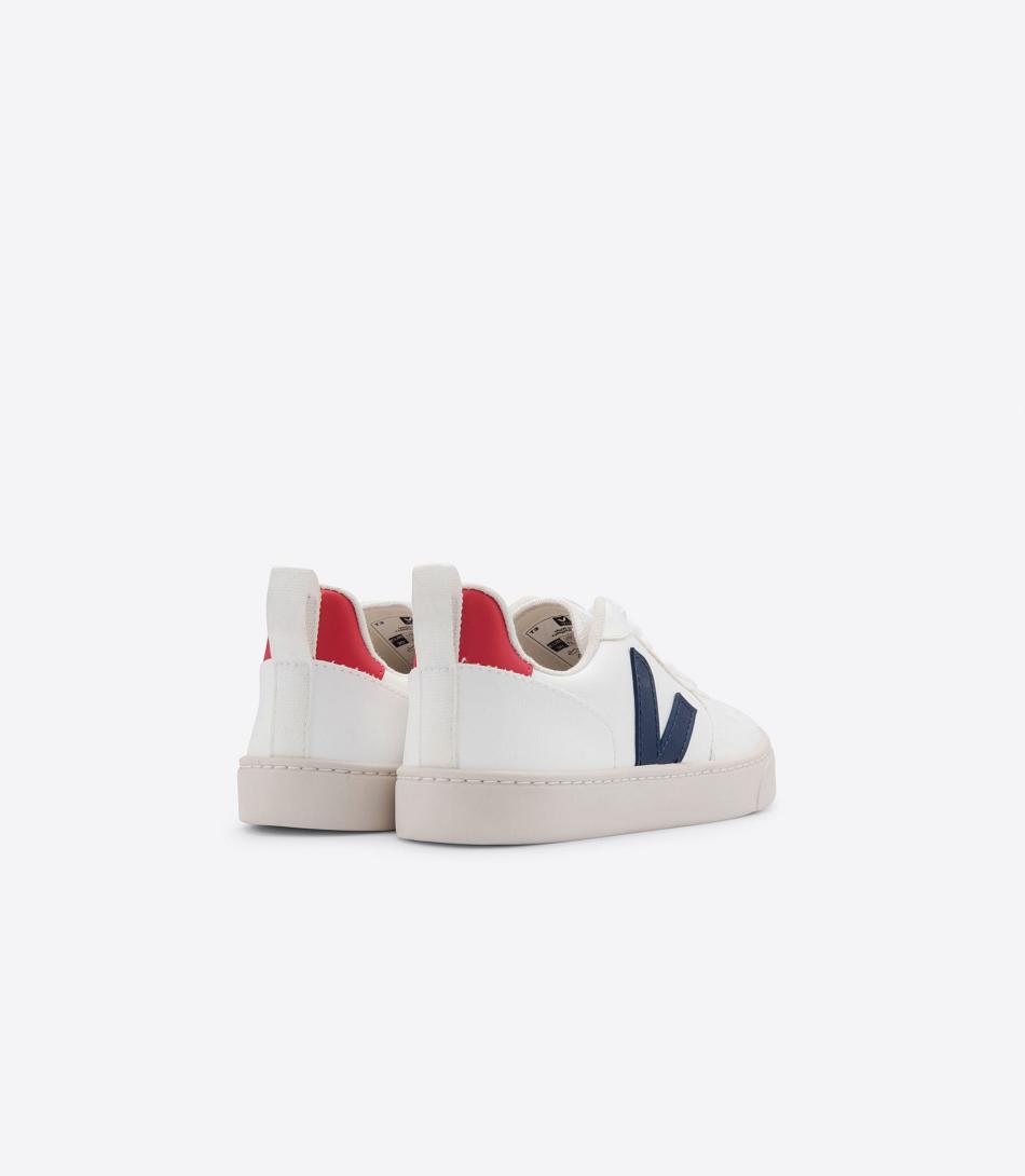 Veja Laces Cwl Cobalt Pekin V-10 Kinderen Wit Diepblauw | BEICD70136