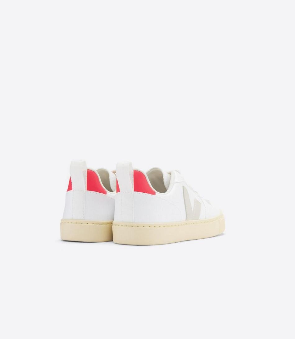 Veja Laces Cwl Pierre Fluo V-10 Kinderen Wit Roze | BEZDE40783