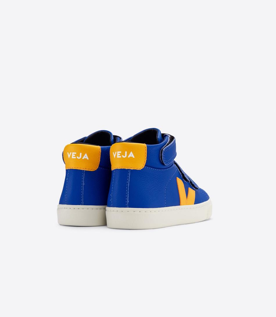 Veja Mid Chromefree Leren Paros Ouro Esplar Kinderen Blauw | SBEVO32802