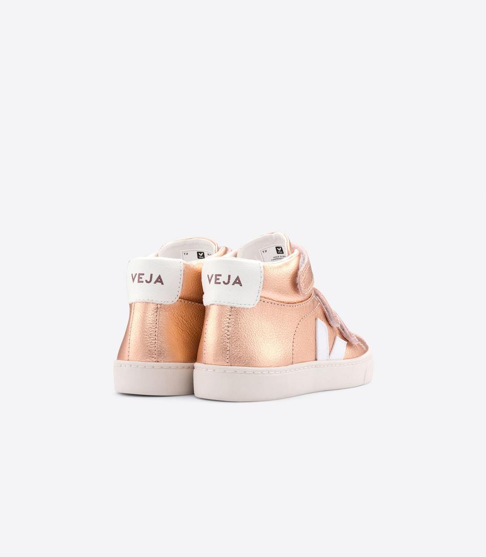 Veja Mid Chromefree Leren Venus Esplar Kinderen Wit | BEJBT76601