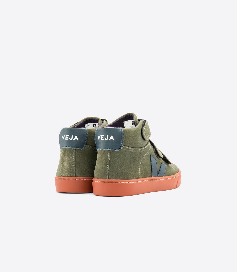 Veja Mid Suede Mud Nautico Rust Sole Esplar Kinderen Rood | ABEWC97090