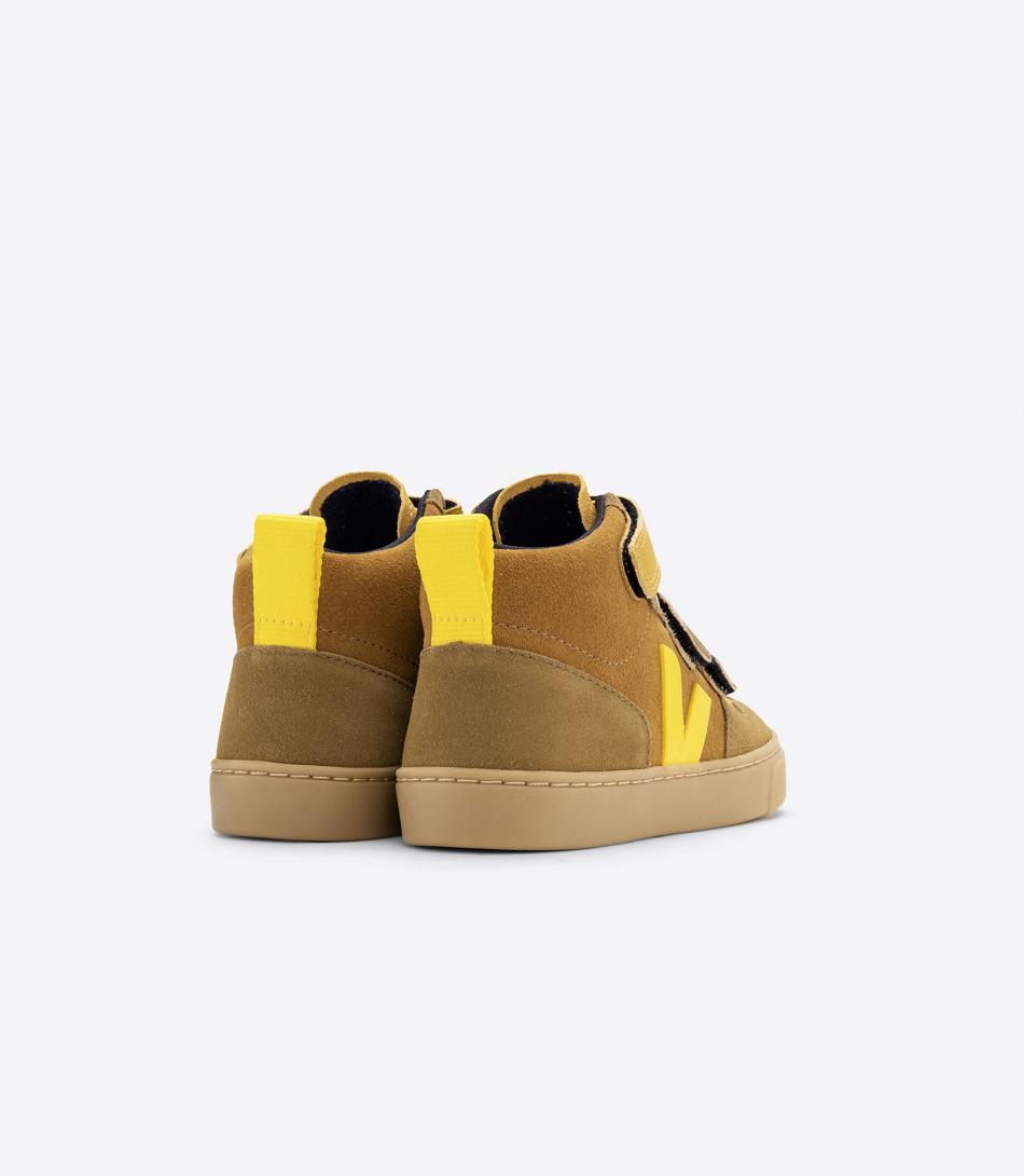 Veja Mid Suede Multico Camel Tonic V-10 Kinderen Bruin | BEJKU56158