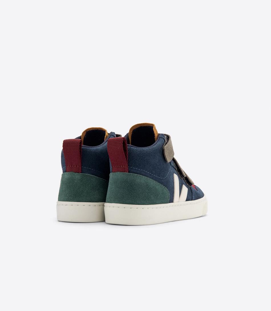 Veja Mid Suede Multico Nautico Cyprus V-10 Kinderen Indigo | SBENY86440