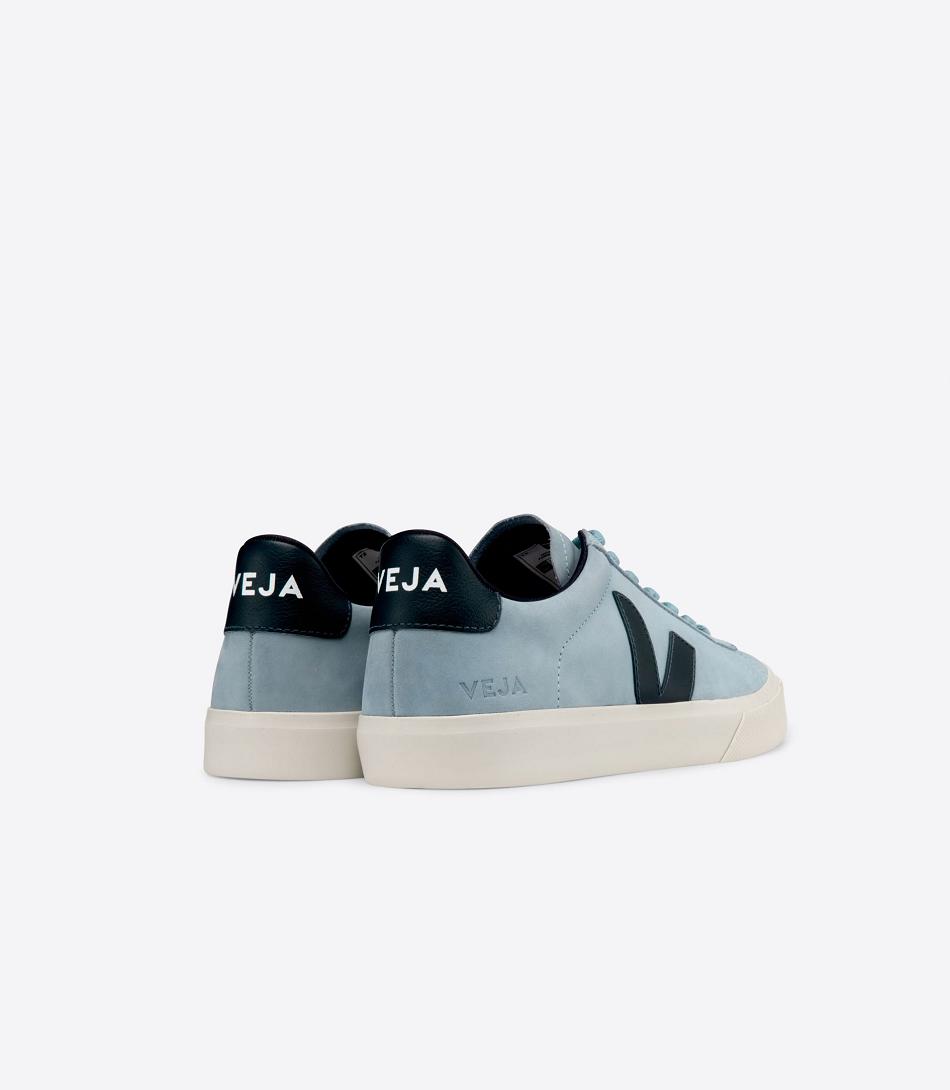 Veja Nubuck Steel Nautico Campo Dames Grijs | LBETR47981