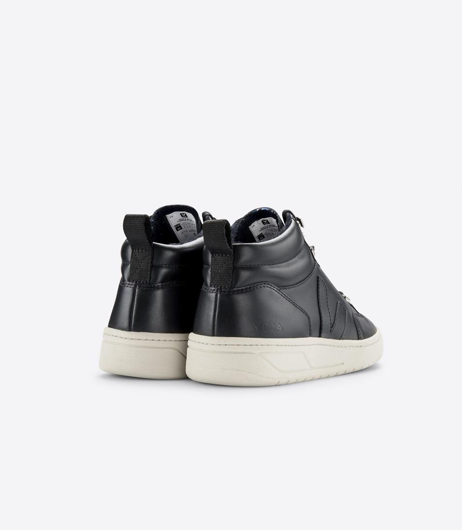 Veja Roraima Leren Pierre Sole Adults Outlet Zwart | BECVG83301