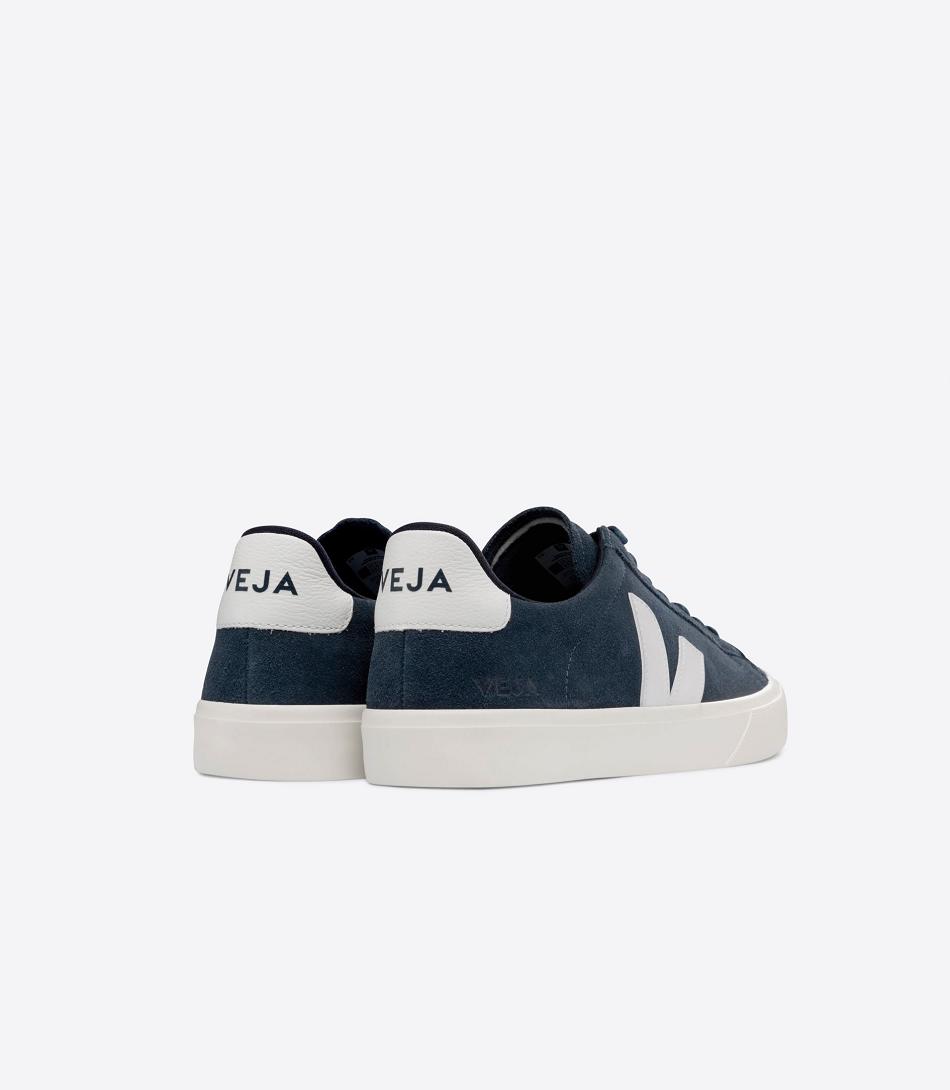 Veja Suede Nautico Campo Dames Wit | BEDYB36149