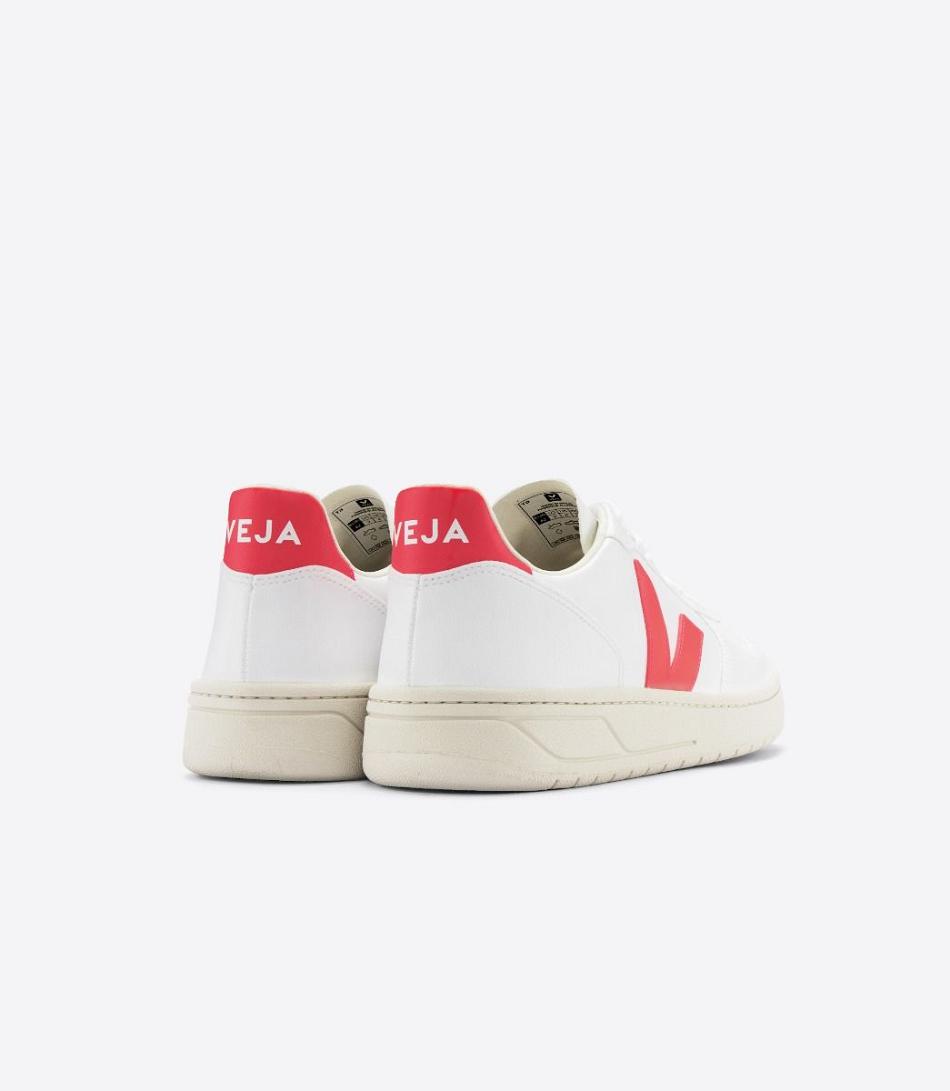 Veja V-10 Cwl Fluo Adults Vegan Wit Roze | YBEGT45013