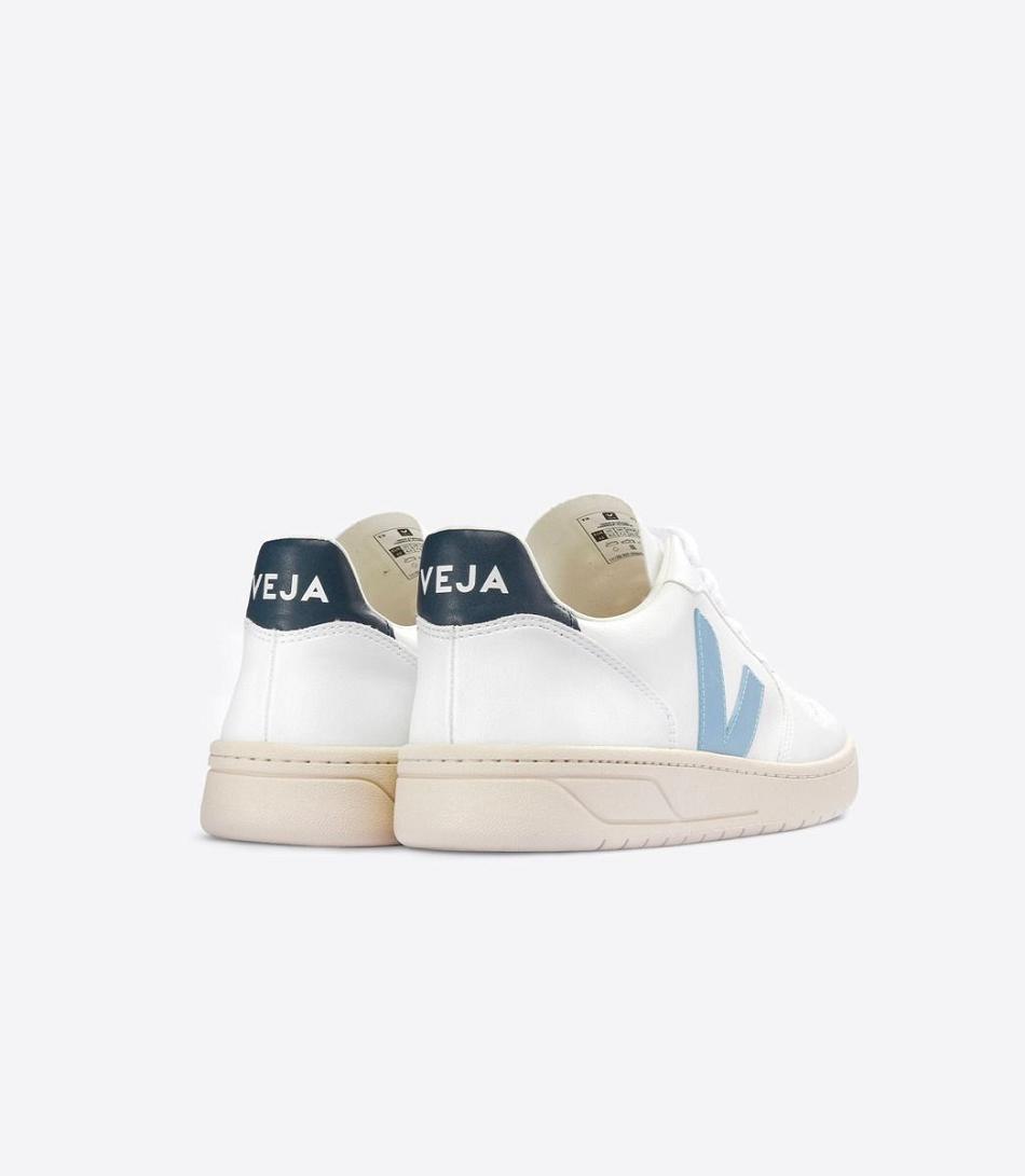 Veja V-10 Cwl Steel Nautico Adults Vegan Wit Grijs | XBEBH31160