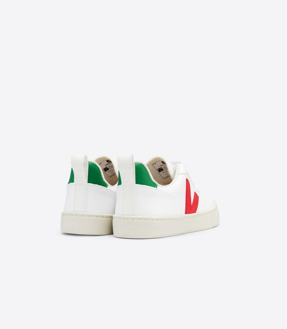 Veja V-10 Laces Cwl Pekin Emeraude Kids Outlet Wit | BENZX79247