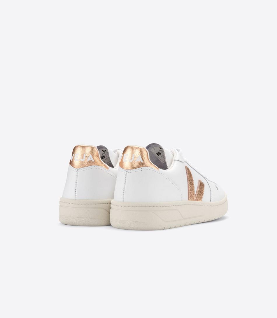 Veja V-10 Leren Venus Adults Outlet Wit | BEICD74086