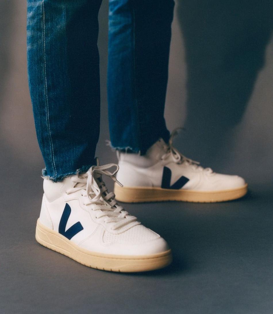 Veja V-15 Cwl Cobalt Butter Sole Adults Outlet Wit Diepblauw | SBENY35551