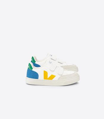 Veja Chromefree Leren Multico V-12 Kinderen Indigo | BEZDE16768