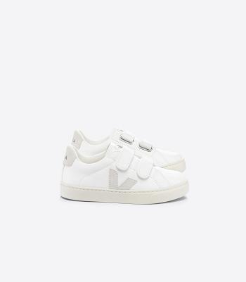 Veja Chromefree Leren Natural Esplar Kinderen Beige | QBEUV93599