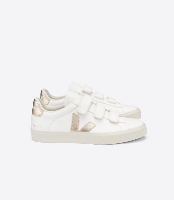 Veja Chromefree Leren Platine Recife Dames Wit | TBEWZ51533