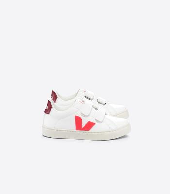 Veja Chromefree Leren Rose Fluo Marsala Esplar Kinderen Wit Roze | BECIF54316