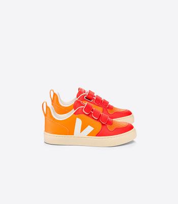 Veja Chromefree Leren Tao Orange V-10 Kinderen Oranje | MBEFT75729