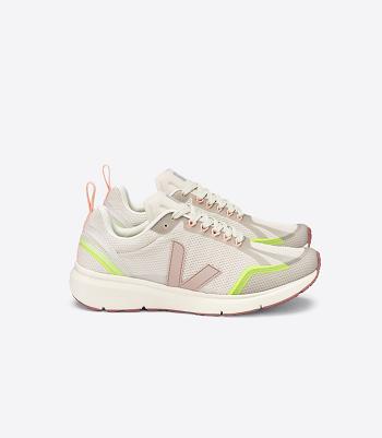 Veja Condor 2 Alveomesh Natural Babe Jaune Fluo Adults Vegan Beige | ZBENQ96136