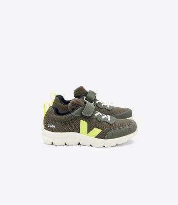 Veja Gorilla B-mesh Jaune Fluo Kids Outlet Olijfgroen | BEICD69141