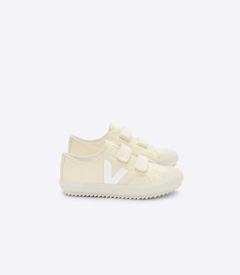 Veja Ollie Canvas Butter Kids Vegan Wit | MBEFT77452