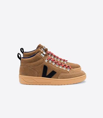 Veja Roraima Suede Gum Sole Adults Outlet Bruin Zwart | GBEEC24673