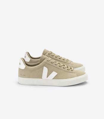 Veja Suede Dune Campo Dames Wit | SBENY97165