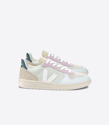 Veja Suede Jade Multico V-10 Dames Wit | BEEAH23484