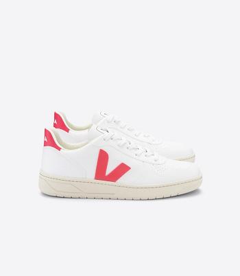 Veja V-10 Cwl Fluo Adults Vegan Wit Roze | YBEGT45013