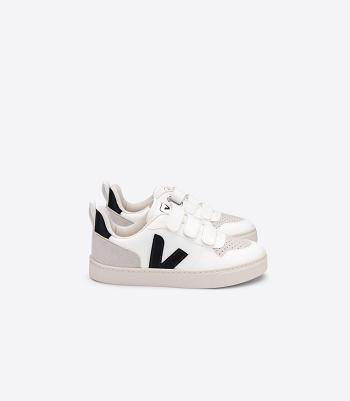 Veja V-10 Cwl Kids Vegan Wit Zwart | BEEGJ43453