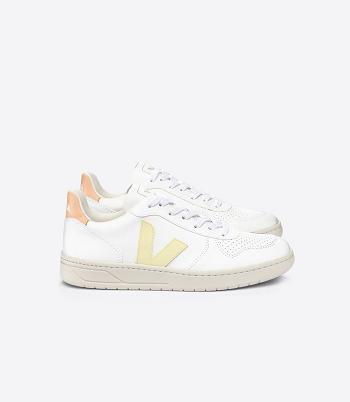 Veja V-10 Cwl Sun Peach Adults Vegan Wit Oranje Koraal | ABEWC63939