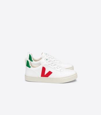 Veja V-10 Laces Cwl Pekin Emeraude Kids Outlet Wit | BENZX79247