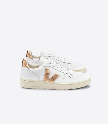 Veja V-10 Leren Venus Adults Outlet Wit | BEICD74086