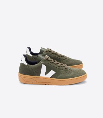 Veja V-10 Suede Mud Gum Sole Adults Outlet Wit | QBEWA40318